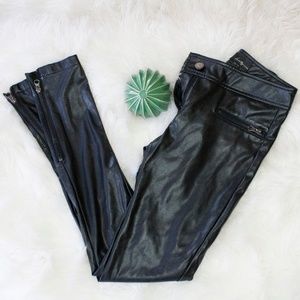 Forever 21 Pleather Zipper Pants